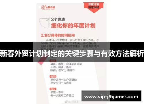 新春外贸计划制定的关键步骤与有效方法解析